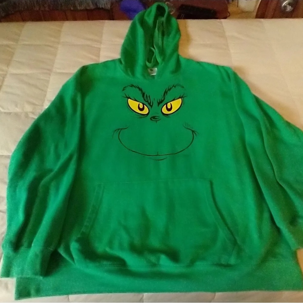 Resting Grinch Face Hoodie